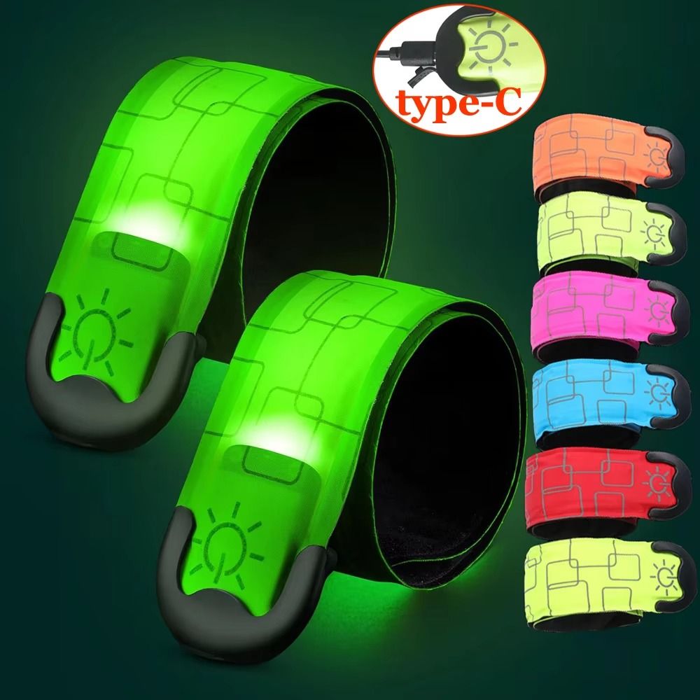 Running Gear Lights - 배터리 스타일 야간 러닝 암밴드 USB