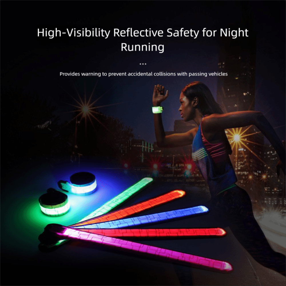 Running Gear Lights - 배터리 스타일 야간 달리기 완장 5