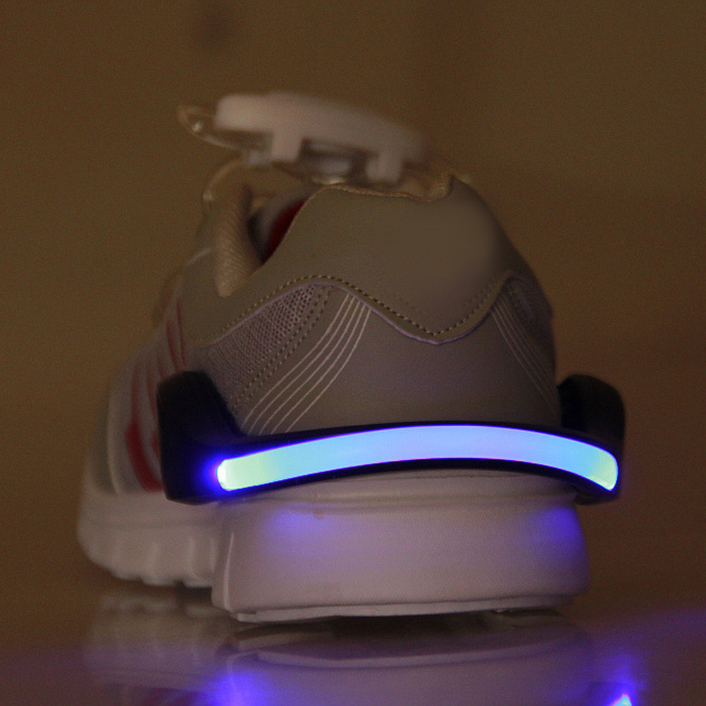 Running Gear Lights - 2개입 LED 신발 클립, 야간 안전을