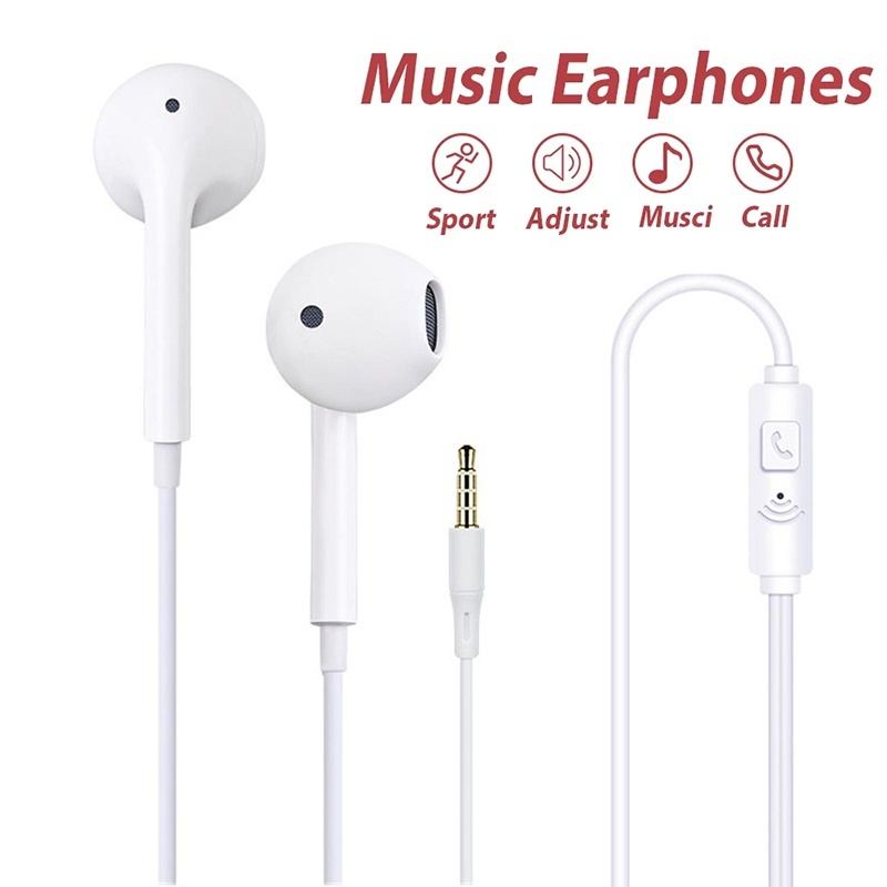 마이크가 장착된 3.5mm 유선 이어폰, 중저음 스테레 - Running Gear Headphones 리뷰 및 가격