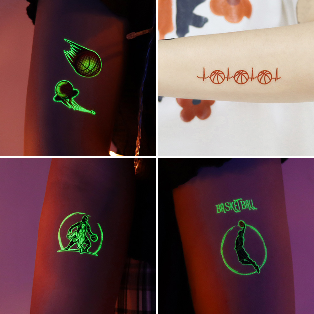 10 시트 스포츠 농구 테마 빛나는 임시 문신 팀 게임 - Blister Plaster Sport 리뷰 및 가격