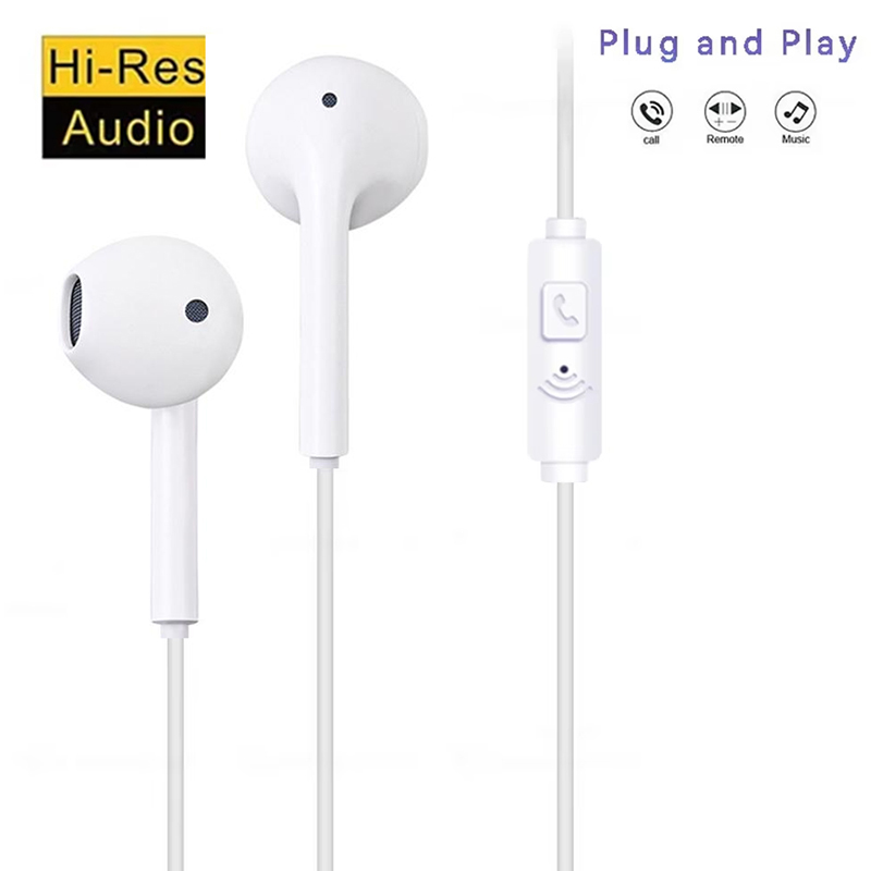 스마트폰, 컴퓨터, 태블릿용 마이크가 있는 3.5mm  - Running Gear Headphones 리뷰 및 가격