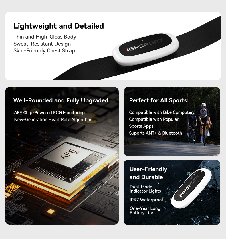 IGPSPORT HR50 심박수 모니터 가슴 스트랩 A - Heart Rate Strap Chest 리뷰 및 가격