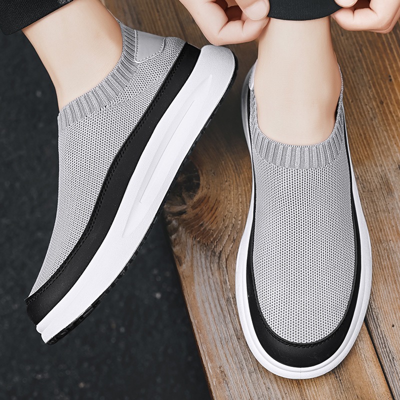 2025 신상 남성 신발 통기성 메쉬 캔버스화 패션 탄 - Running Gear For Sale 리뷰 및 가격