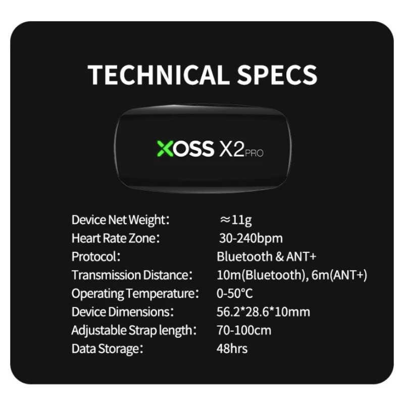XOSS X2 Pro 심박수 모니터 센서 블루투스 AN - Heart Rate Strap Chest 리뷰 및 가격