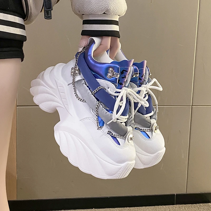 러블리 카와이 여성 스니커즈, 웨지 캐주얼 신발, 여성 - Running Gear For Sale 리뷰 및 가격
