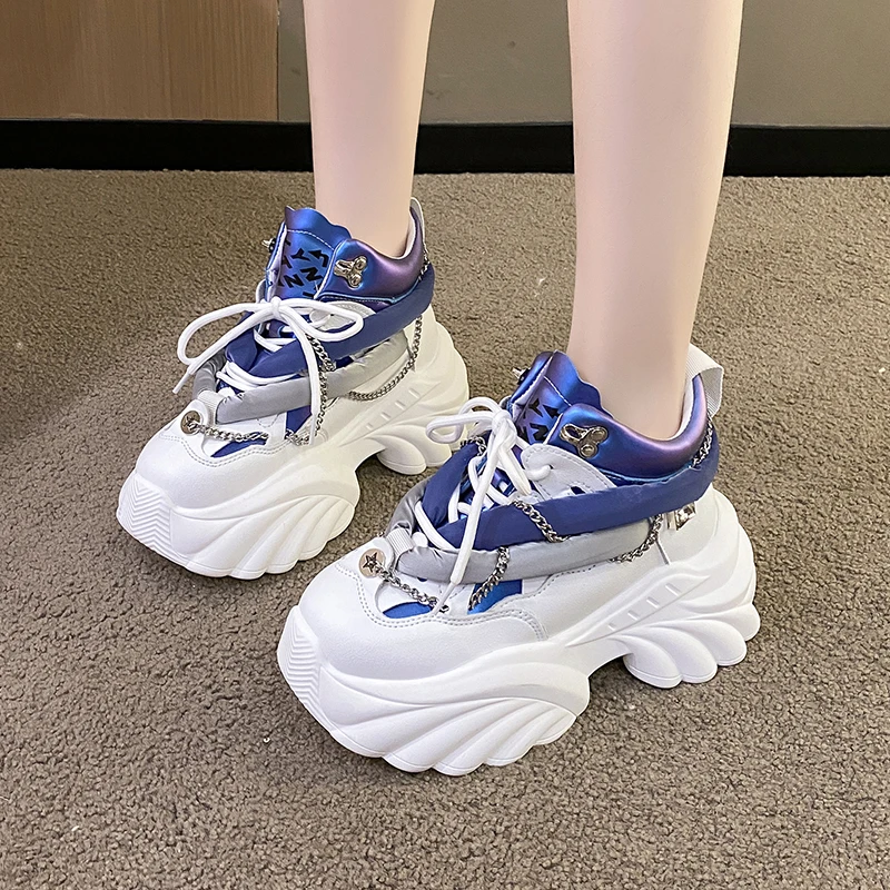 러블리 카와이 여성 스니커즈, 웨지 캐주얼 신발, 여성 - Running Gear For Sale 리뷰 및 가격