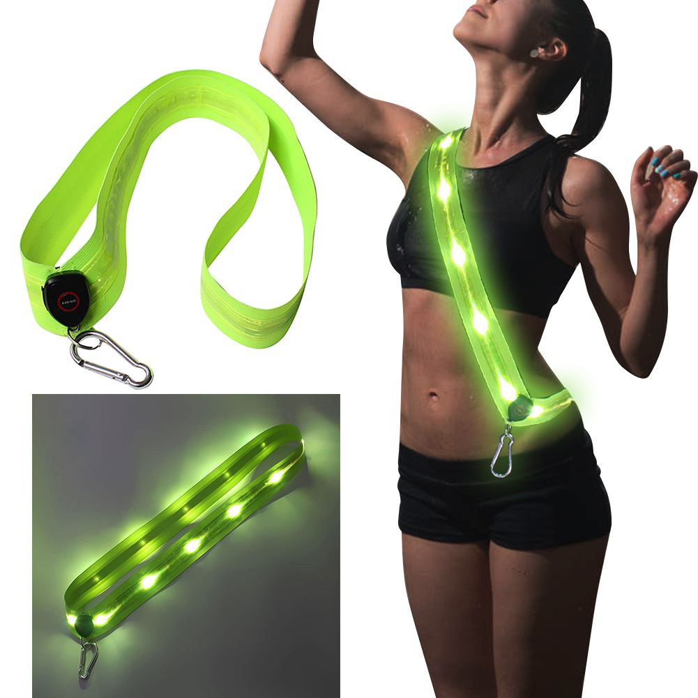 LED 어깨 벨트 충전식 LED 반사 러닝 스트랩 남성 - Running Gear Lights 리뷰 및 가격